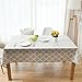 ColorBird Tablecloth Geometric Series Moroccan Pattern Cotton Linen Tablecloth for Dining Kitchen Living Decorative Tabletop Cover (Rectangle/Oblong, 55