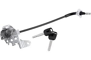 Hihaha 1 Set Front Left Side Door Lock Cylinder Cable with 2 Keys for Honda Civic 4-Door 2006-2011 72185-SNA-A01 Durable Mate