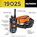 Dogtra 1902S Two Dogs Remote Training Collar – 3/4 Mile Range, Waterproof, Rechargeable, Shock, Vibration – Includes PetsTEK Dog Training Clickerthumb 3