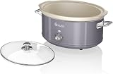 Swan Retro Slow Cooker 6.5L 320W Grey 3 Temp Keep Warm view 4