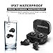 EANCRYS True Wireless Earbuds,IPX7 Waterproof Mini In-Ear Sports Earphones,Bluetooth 5.0 Touch Control Stereo Earbuds Compatible High Capacity 1600mAh Charging Case,Built-in Mic For Phones