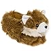 Silver Lilly Animal Slippers - Plush Pomeranian Dog Slippers (Brown, Medium)