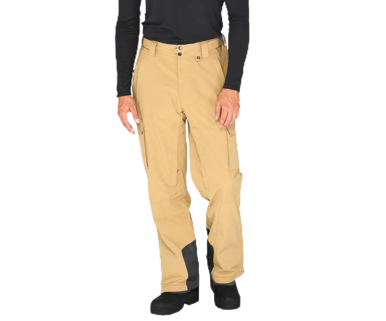 Arctix Men’s Mountain Premium Snowboard Cargo Pants, Khaki, XX-Large/28″ Inseam