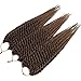 Karida 18inch Havana Twist Crochet Hair 6pack/lot Havana Twist Crochet Braids Jumbo Senegalese Twist Synthetic Crochet Braiding Hair Extensions 12 Roots/Pack (T1B/30)