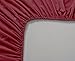 Mellanni Queen Fitted Sheet - Iconic Collection Bedding Sheets - Soft & Cooling Sheets with up to 16 inch Deep Pocket -Fade & Stain Resistant - 1 PC (Queen, Brick Red)