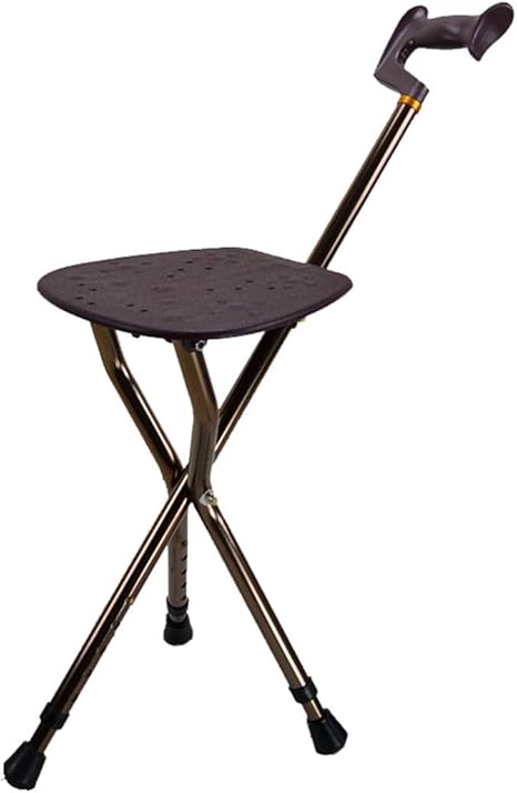 Amazon Co Jp ステッキチェア 杖がイス杖椅子多機能アウトドア 折り畳みアウトドア椅子変身 折りたたみ 軽量 3本脚 休憩 に キャンプ老人用5段階調節伸缩介護コンパクト おしゃれ高齢者 お年寄り歩行補助 ホーム キッチン