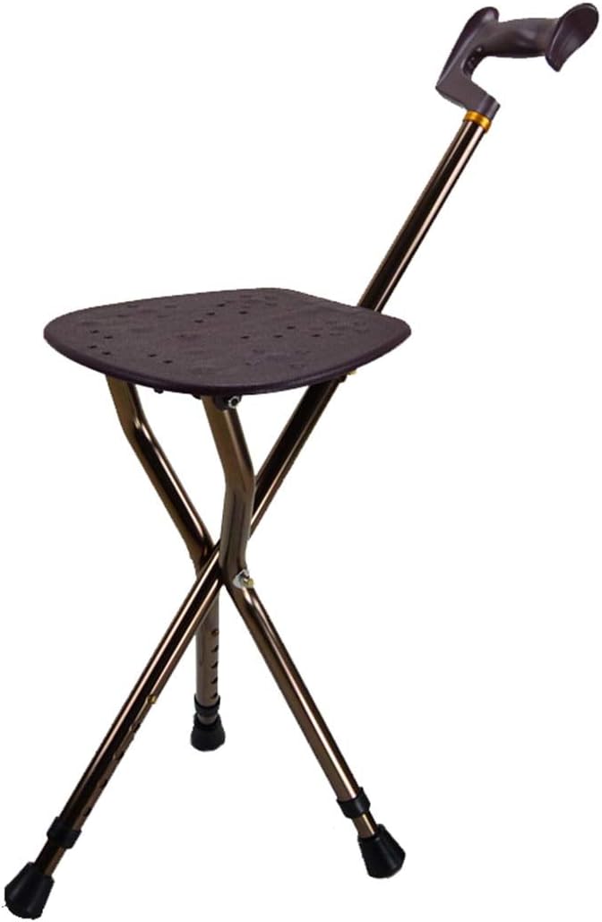 Amazon Co Jp ステッキチェア 杖がイス杖椅子多機能アウトドア 折り畳みアウトドア椅子変身 折りたたみ 軽量 3本脚 休憩 に キャンプ老人用5段階調節伸缩介護コンパクト おしゃれ高齢者 お年寄り歩行補助 ドラッグストア