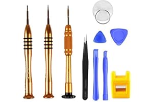 oGoDeal Screwdriver Set Kit for Apple iPhone 8 8 Plus 7 7 Plus 11 12 13 Pro Max Mini Screwdriver Set 1.5mm Phillips,0.8mm Star Pentalobe Screwdriver,Y 0.6mm Tri-point Triwing iPhone X Repair Tool Kit