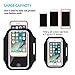 Sports Armband, Universal Outdoor Running Arm Band Workout Cell Phone Bag with Key Holder/Fingerprint Touch for Apple iPhone X/8/7/6S/6 Plus, Samsung Galaxy S8/S7/S6 Edge, Note LG HTC (Black)