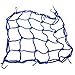 Pixnor 40*40cm Luggage Cargo Bungee Net Bag 6 Hooks Bike Motorcycle Helmet Mesh Storage Carrier Bag (Blue)