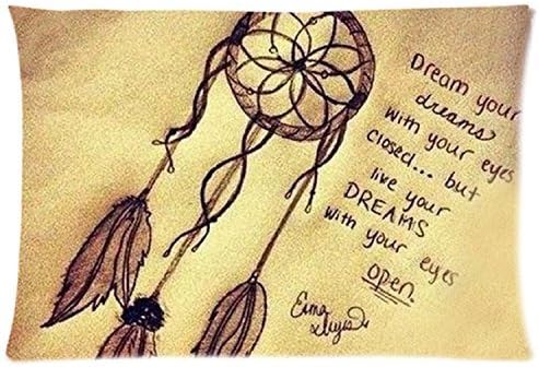 Vintage Dream Catcher Dreamcatcher PillowcaseCustom Pillowcase Soft Zippered Pillow Cushion Case Throw Pillow Covers 18X18 Inch