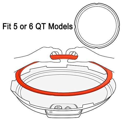 image for Markmesafe Silicone Sealing Ring for Instant Pot Accessories, Fits 5 o