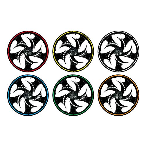 YOUNGFLY 16Pcs Motorcycle Car Wheel Rim Reflective Strips Tape Decal Stickers Bike Bicycle 18" Blue