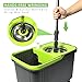 LINKYO Spin Mop Bucket System - Microfiber Mop with Easy Wringer Bucket