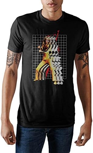 Kill Bill Beatrix Kiddo Warped Grid Black T-Shirt