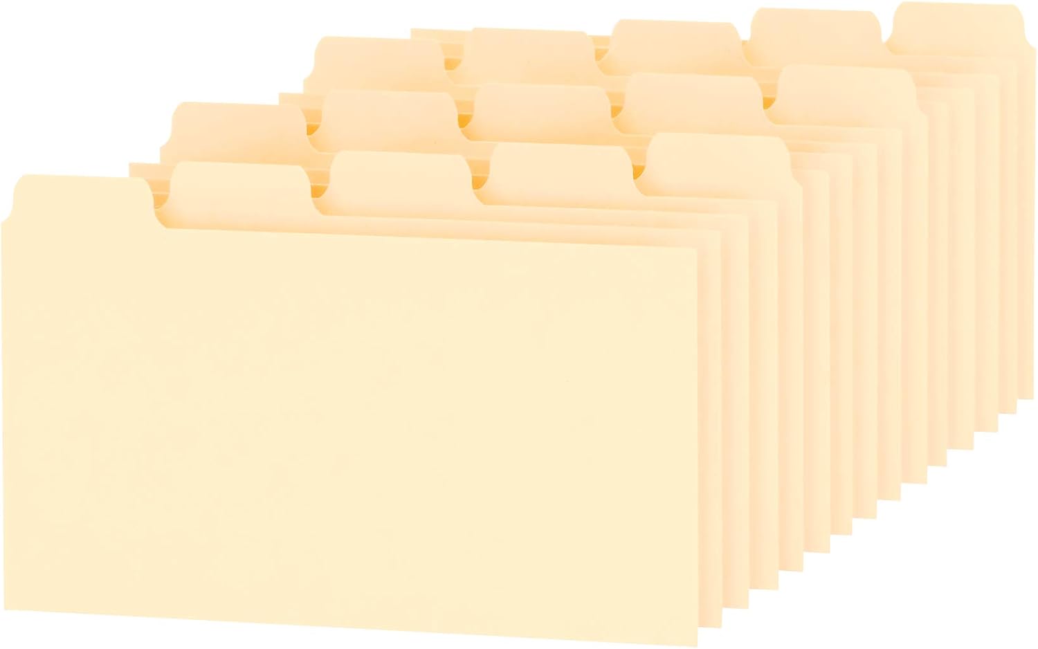 Oxford Index Card Guides with Blank Tabs, 3 x 5 Inches, 1/5 Cut Tabs