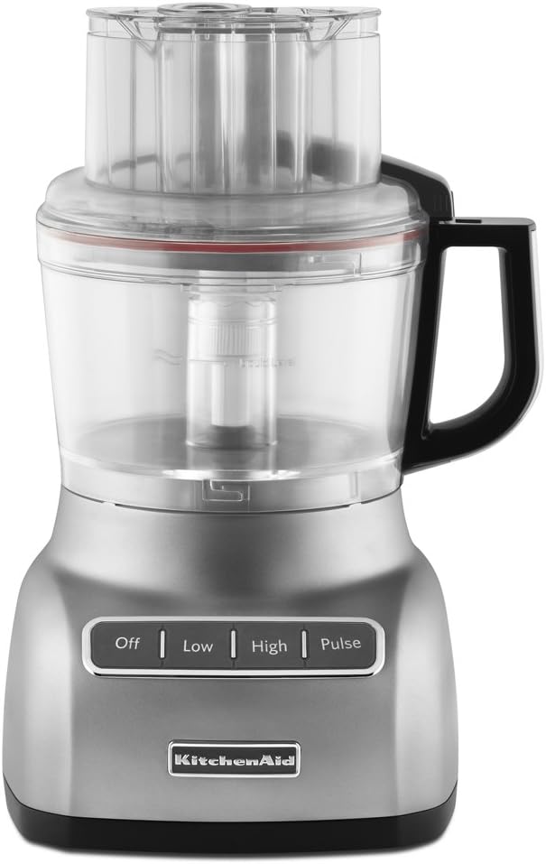 KitchenAid KFP0922CU 9-Cup Food Processor with Exact Slice System - Contour Silver
