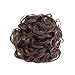 SWACC Short Messy Curly Dish Hair Bun Extension Easy Stretch hair Combs Clip in Ponytail Extension Scrunchie Chignon Tray Ponytail Hairpieces (Medium Ash Brown-8#)thumb 4