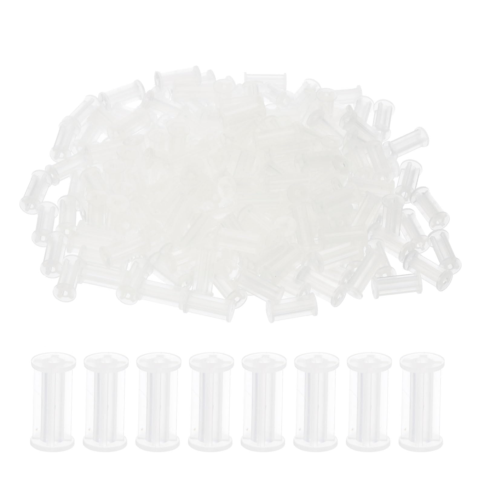 PATIKIL PCB Support Spacer, 200Pack 15mm/0.6" Supporting Height Column PCB Standoff Isolation Board Stand Cylinder Plastic Support for PCB PC Board, Clear
