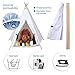 Pet Teepee Tent,Removable and Washable Pure White Pet Kennels Pet Play House Dog Play Tent Cat /Dog Bed (Without Cushion)