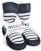 Mocc Ons Cute Moccasin Style Slipper Socks - 12-18 Months, Nautical Stripe