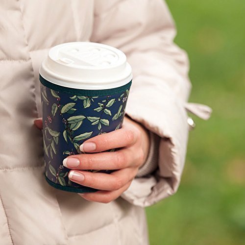 HANDMADE Cup sleeve Plant coffee Starbucks coffee cup cozy Coffee to go cup Reusable insulated sleeve - Thumbnail 3