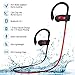 Mpow Flame [Updated] Bluetooth Headphones, Bassup Technology HiFi Stereo in-Ear Wireless Earbuds, Waterproof IPX7 Earphones w/Mic, Case, 7-9 Hrs Playing Time, CVC6.0 Noise Cancelling Headsets, Red