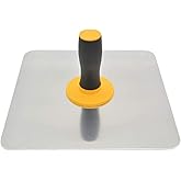 Mortar Board Holder, Aluminium Plastering Hawk with Soft Grip Handle, Home Paint with Handle Finishing Plastering Tool for Ce
