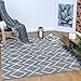 Antep Rugs Kashan King Collection Trellis Polypropylene Indoor Area Rug (Grey/Cream, 5' x 7')