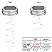 Mason Jar Lights - Adecorty Solar String Lights Warm White Solar Fairy Lights for Garden Patio Yard Christmas Decor, 3 Pack 20 LED Lids Lights Fit for Regular Mouth Jars (Jars Not Included)