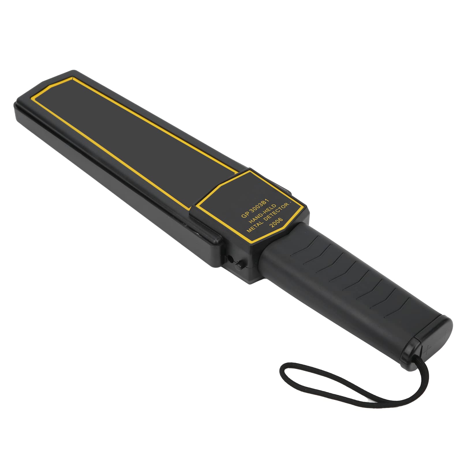 lyrlody Handheld Metal Detector with Vibration Alarm, High Transmission Frequency 40h Working Hours Security Wand Scanner for Airport Station Examination Room Use