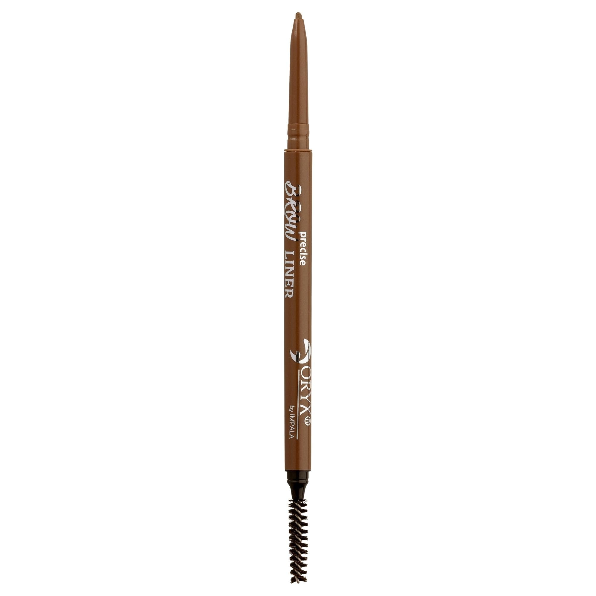 ORYX - Retractable Eyebrow Pencil with Eyebrow Brush by Impala I Automatic Eyebrow Filler I Ultra-pigmented I Waterproof I Transfer Resistant I Color 605 Soft Chocolate