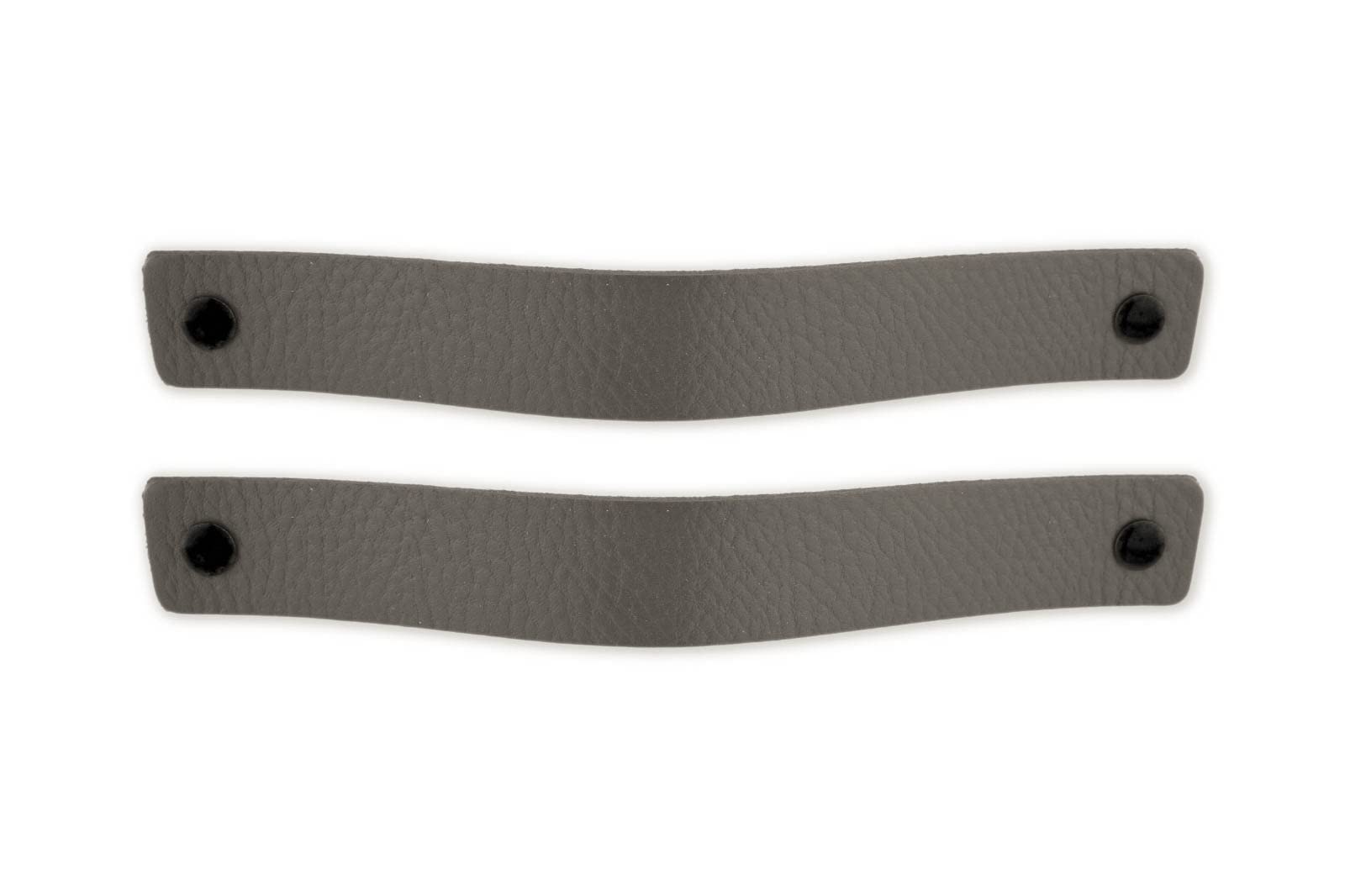 Brute Strength - Leather Handles for Furniture - Grey - 2 pcs - 20 x 2,5 cm - Cabinet Handle, Door Handle for Kitchen, Bathroom, cabinets, Dresser, Wood โ image 1