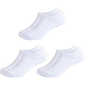 hakugoo Kids No Show Socks Soft Non Slip Low Cut Cotton Athletic Socks | Breathable,Arch Support,Durable,Back to school,High