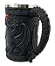 Atlantic Collectibles Celtic Triangle Knotwork Legendary Red Orb Guardian Dual Dragons Beer Stein Tankard Coffee Cup Drink Mug 5.5