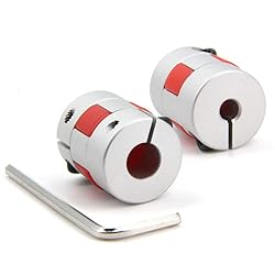 Zeberoxyz 2PCS 5mm to 8mm Aluminium Plum Flexible