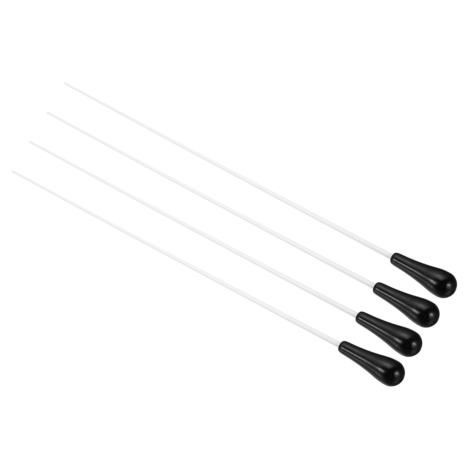 PATIKIL 38cm/15Inch Music Conductor Baton,4Pcs Orchestra Baton Resin Handle for Singing Leader Music Director Black