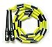 Segmented Jump Rope - Premium Quality - Adjustable Fitness Rope For All Ages Kids - 10 feet of Shatterproof Plastic Segments covering Braided Nylon Cord - Ergonomic Handles - Survival And Cross