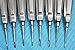 New German Stainless Dental Luxating Elevator Tooth Extraction Extracting Tools 8 Pcs Straight and Curved 1.5MM to 4MM Dental Instruments