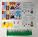 Funiverse Bulk Family Pack 18 Sets of Easter Egg Decorating Foam Kids Craft Kits (Easter Eggs Not Included) - Over 700 Pieces of No Mess. No Stains