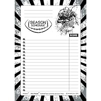 Polyrasa Football Team Schedule Dry Erase/Whiteboard Wall Calendar