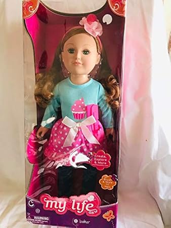 old doll with red hair