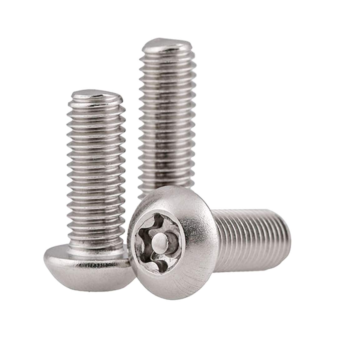 BOZONLI Torx Bolts M6 - TX Socket Button Machine Screws Bolts Security Anti-theft Screws M6×40mm,5 pcs