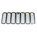 Bestong 7 Pcs Front Grill Insert Grille Cover Trim Kit for 2011-2017 Jeep Patriot (Silver, Mesh Grille)