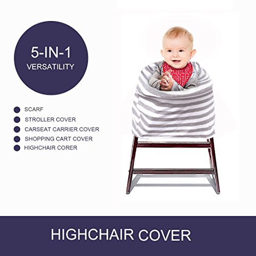 Kyapoo Baby Nursing Breastfeeding Cover Multi-Use Flexible Unisex Super Soft for Baby Car Seat Covers Canopy Shopping Cart Cover Scarf Light Blanket Stroller Cover