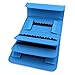 BTSKY® Handy 80 Slot Carrying Lipstick Organizer Marker Case Holder for Primascolor Marker and Copic Marker--Fits for Markers Pen from 15mm to 22mm Diameter(Blue)