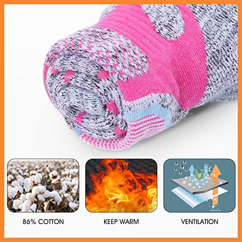 GUUMOR 4 Pairs Ski Socks Womens Mens Skiing Snowboarding Sports Warm