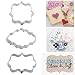 Windspeed Stainless Steel Plaque Frame Pastry Biscuit Cookie Cutter Cake Fondant Pancake Cutters Mold Pack of 3 primary
