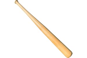 KOTIONOK Genuine Solid Beech Wood Baseball Bat - 27" 29" 31" Tball Bat, Weight Training, Pickup Games - Classic and Timeless Design