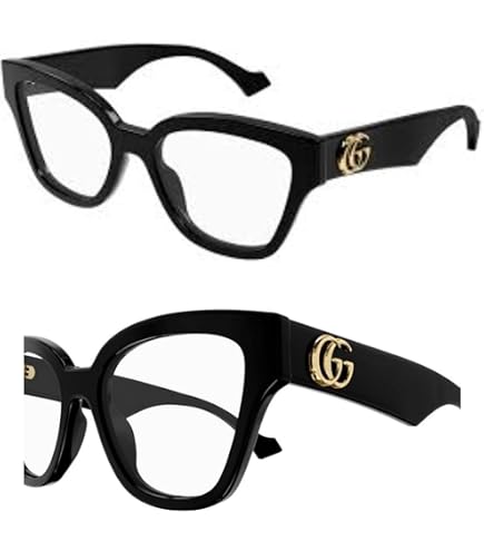 Amazon.com: Gucci GG1193O 001 Black Square Women's Eyeglasses